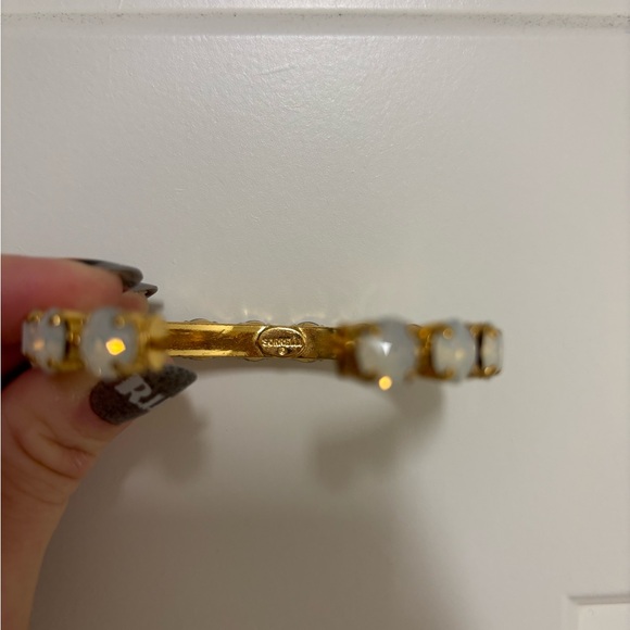 Sorrelli Riveting Romance gold and opal cuff bracelet - Picture 4 of 5